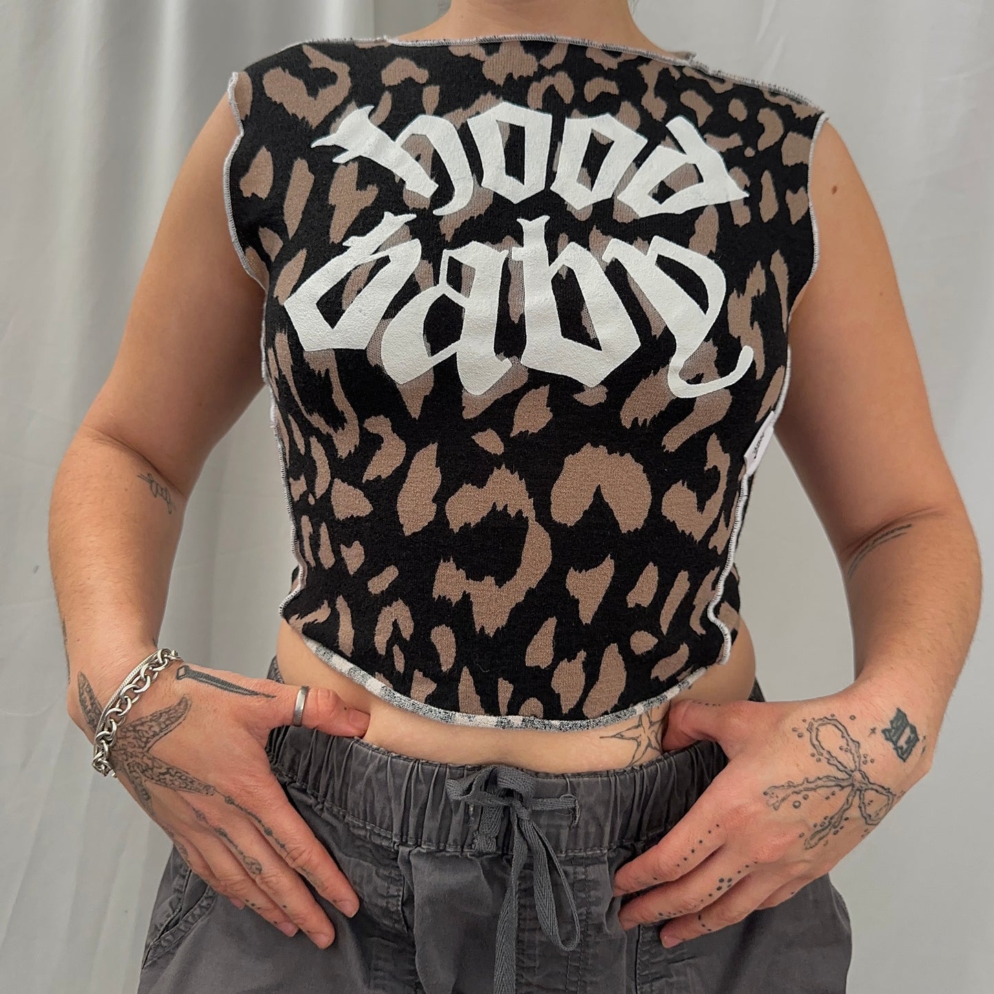 Hood Baby Logo Tank Top Sz S-M