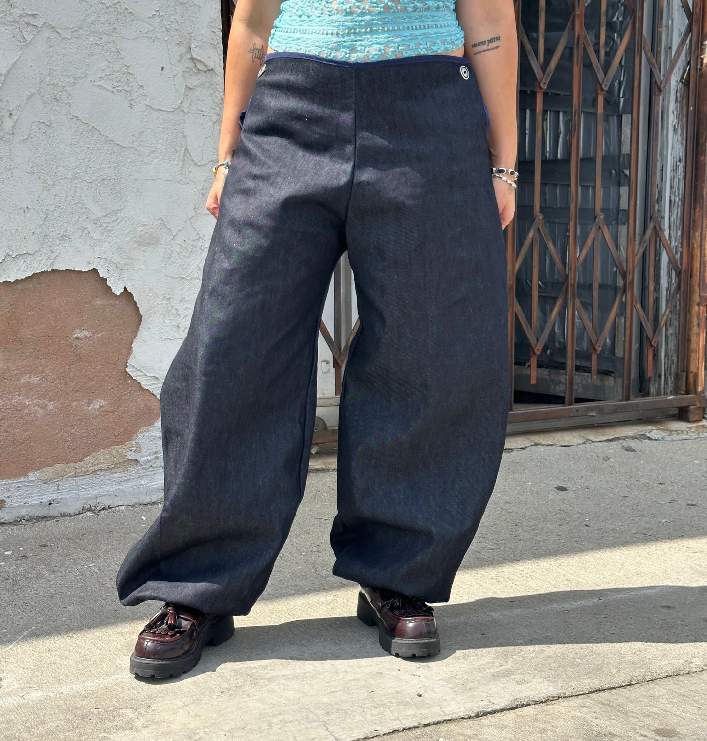Hood Baby Japanese Denim Workwear Pant 2 (Button Version)