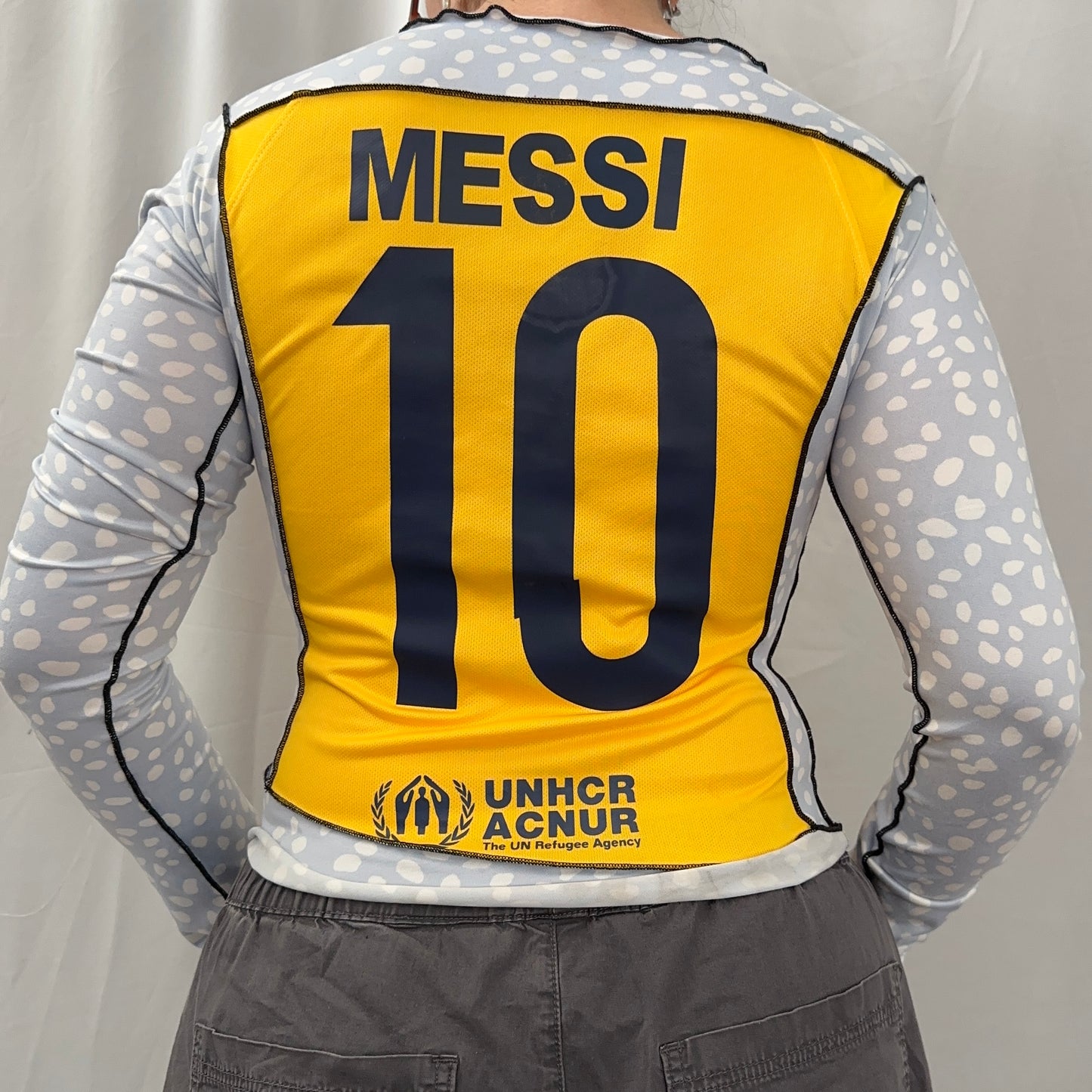 Hood Baby FCB Barcelona Jersey Top Sz S-M