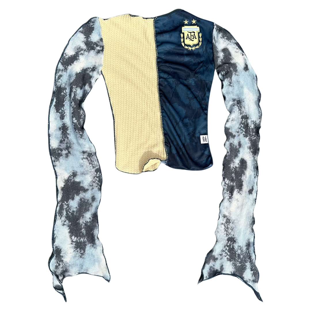 Hood Baby Argentina Jersey Sz S Redesigned Top