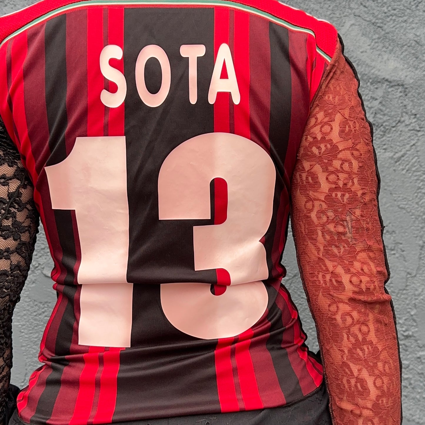 AC Milan Sota 13 Jersey Top (Sourced in Japan) Sz S-M
