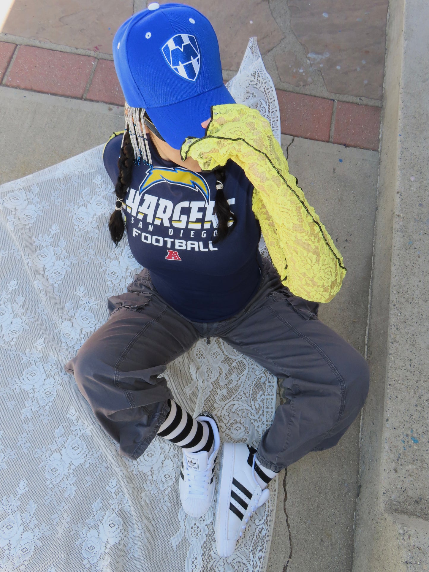 Chargers Hood Baby Jersey XS-S