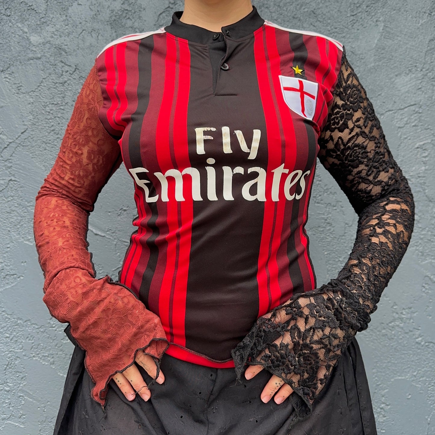 AC Milan Sota 13 Jersey Top (Sourced in Japan) Sz S-M