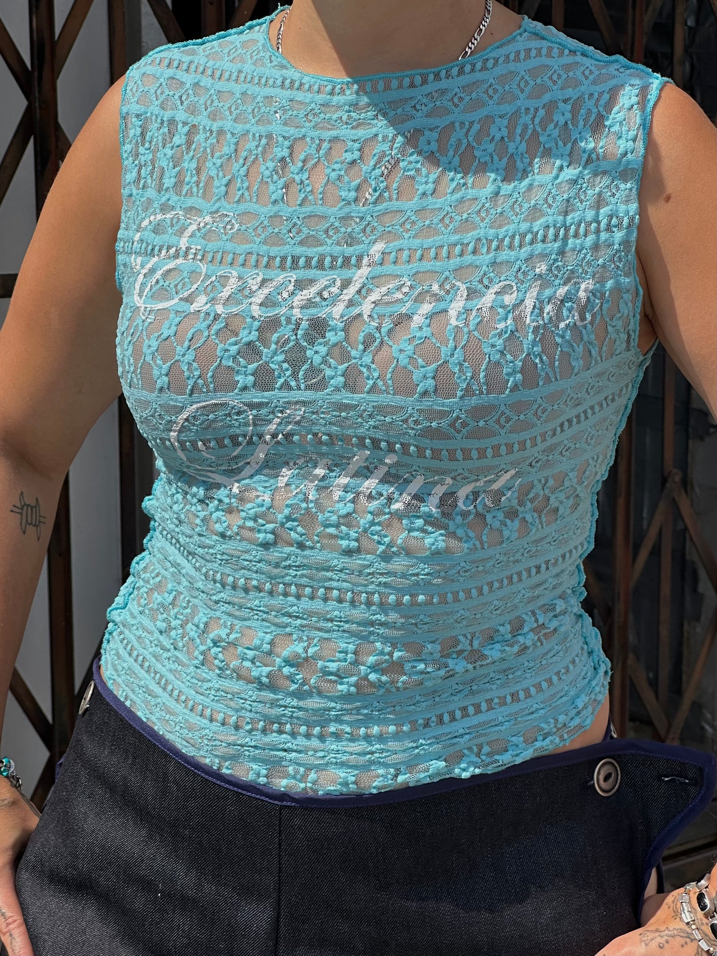 Excelencia Latina S-M Lace Tank