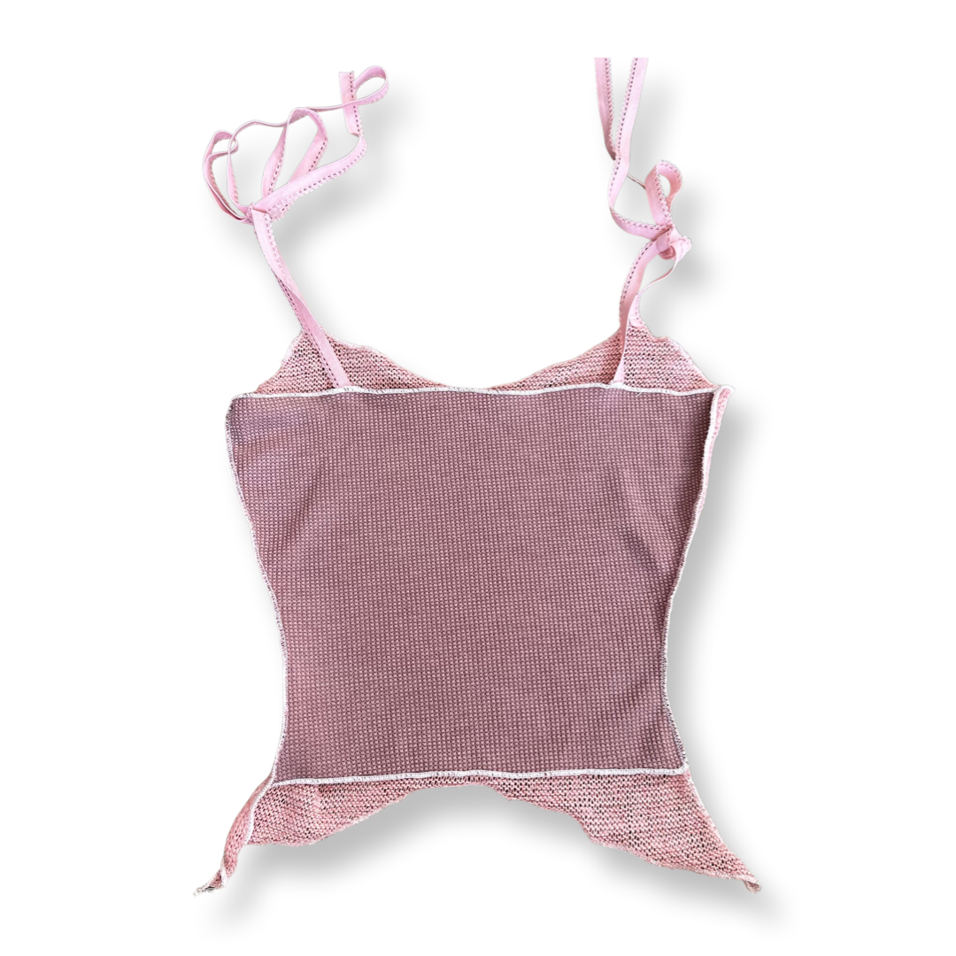 Hood Baby Lace Summer Knit Tank Top Sz S-M