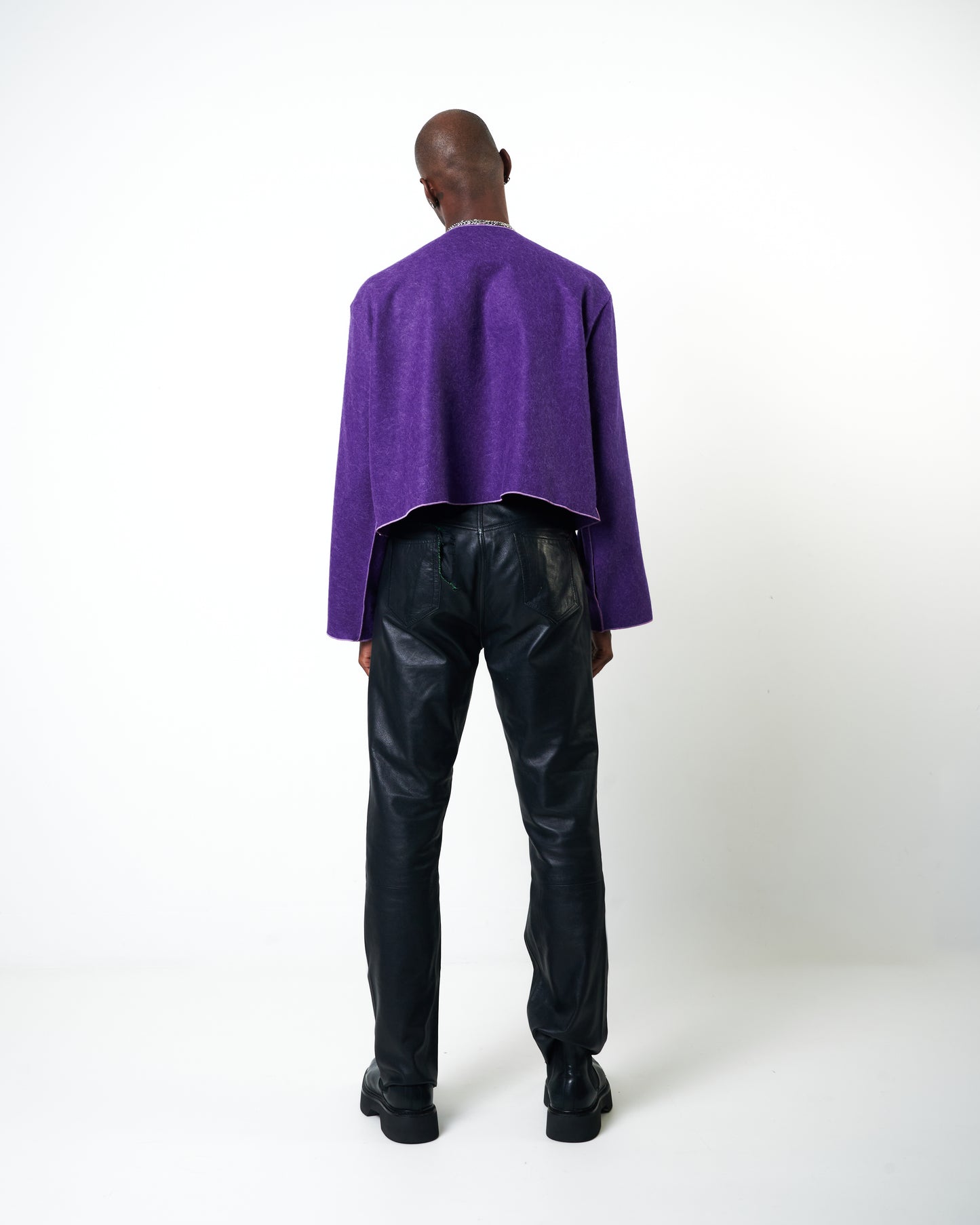 Purple Mohair Men’s Sweater L-XL