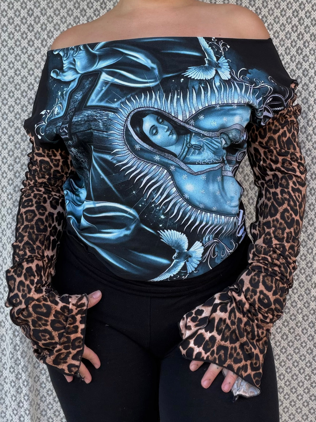 Hood Baby Mary Leopard Asymmetrical Long Sleeve (Choose Size)