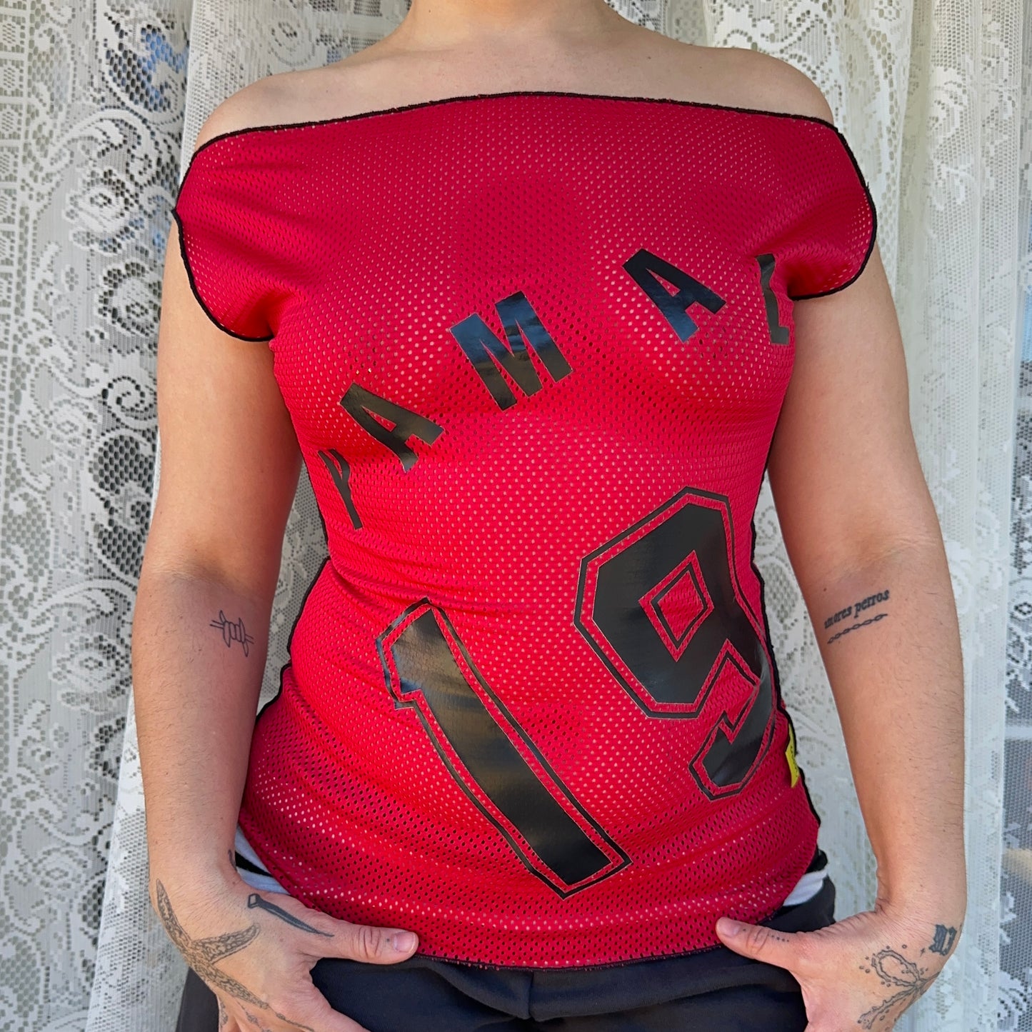 Princess Neckline Red Lamine 19 Jersey Choose Size