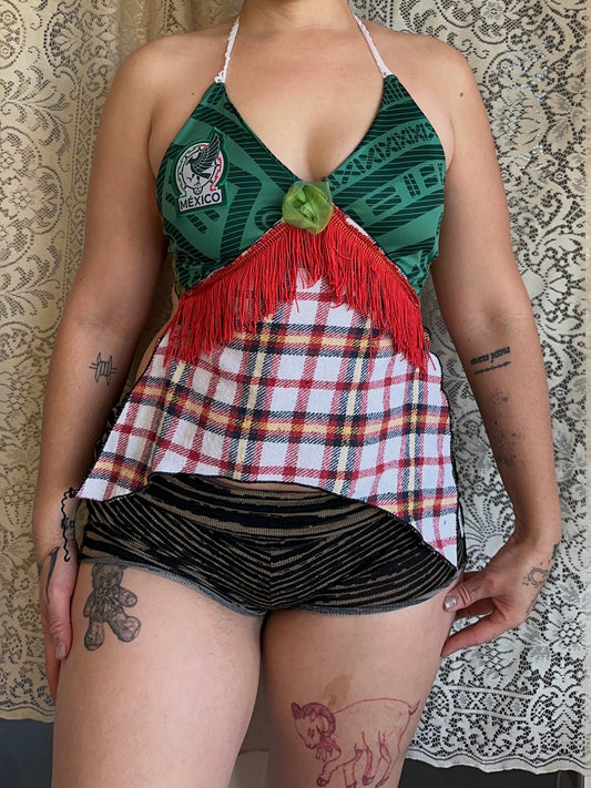 Hood Baby Beaded Mexico Halter Jersey (Choose Size)