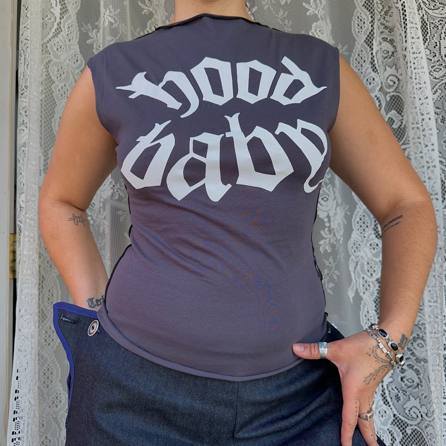 Hood Baby Logo Tank Choose Size