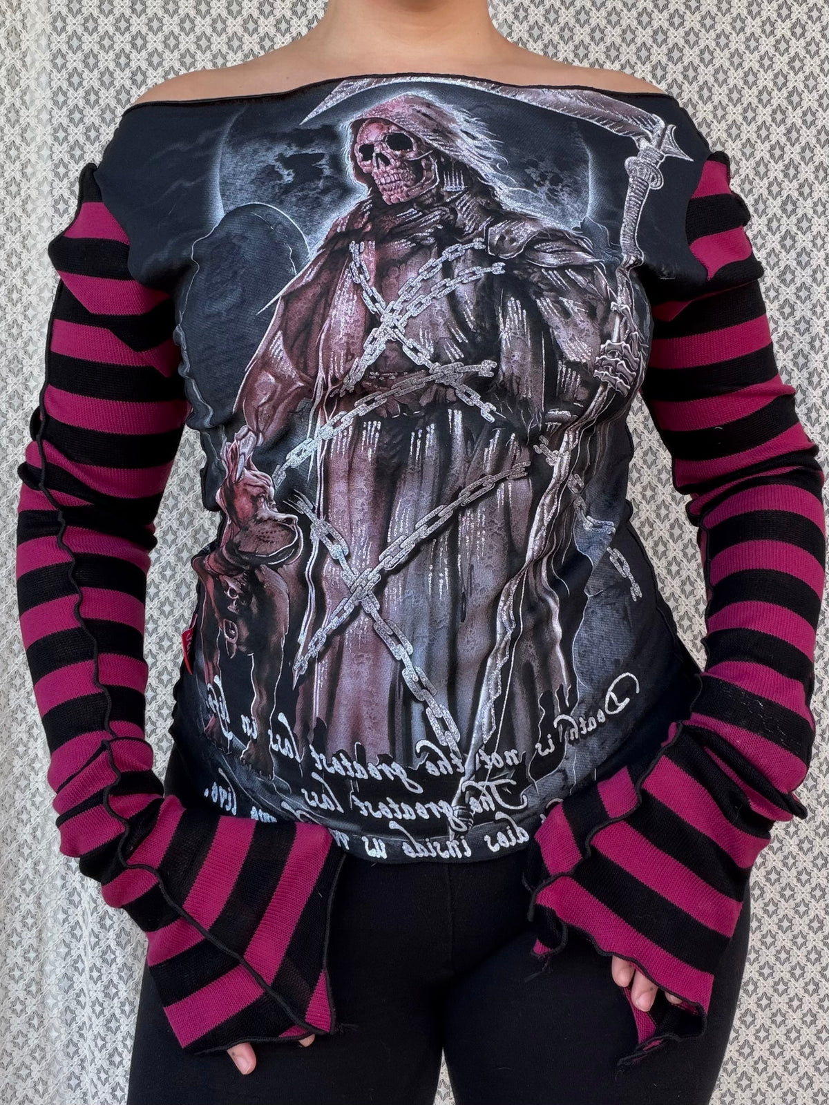 Hood Baby Santa Muerte Long Sleeve (Choose Size)