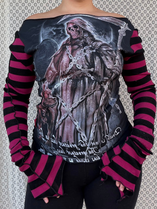 Hood Baby Santa Muerte Long Sleeve (Choose Size)