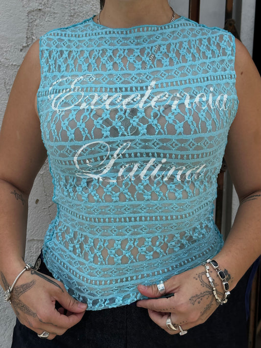 Excelencia Latina S-M Lace Tank