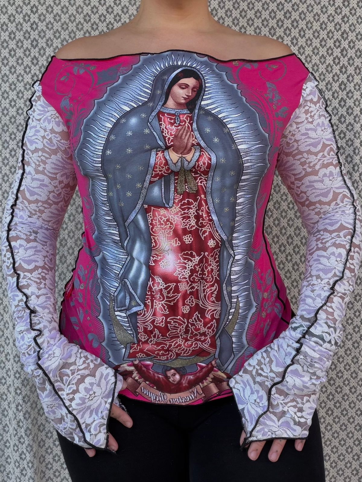 Hood Baby Mary Pink Lace Long Sleeve (Choose Size)