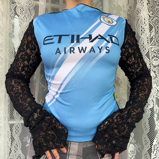 Manchester City Hood Baby Jersey Choose Size