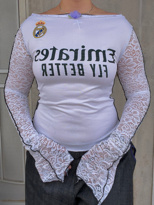 Hood Baby Real Madrid Long Sleeve Jersey (Choose Size)