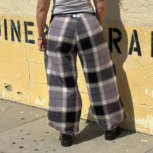 Hood Baby Plaid Workwear Pant 2 (Button Version)