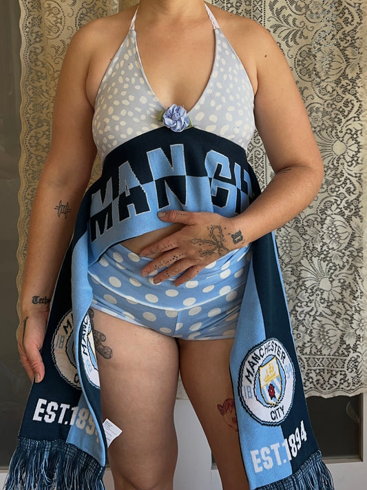Hood Baby Manchester City Scarf Halter Jersey (Choose Size)