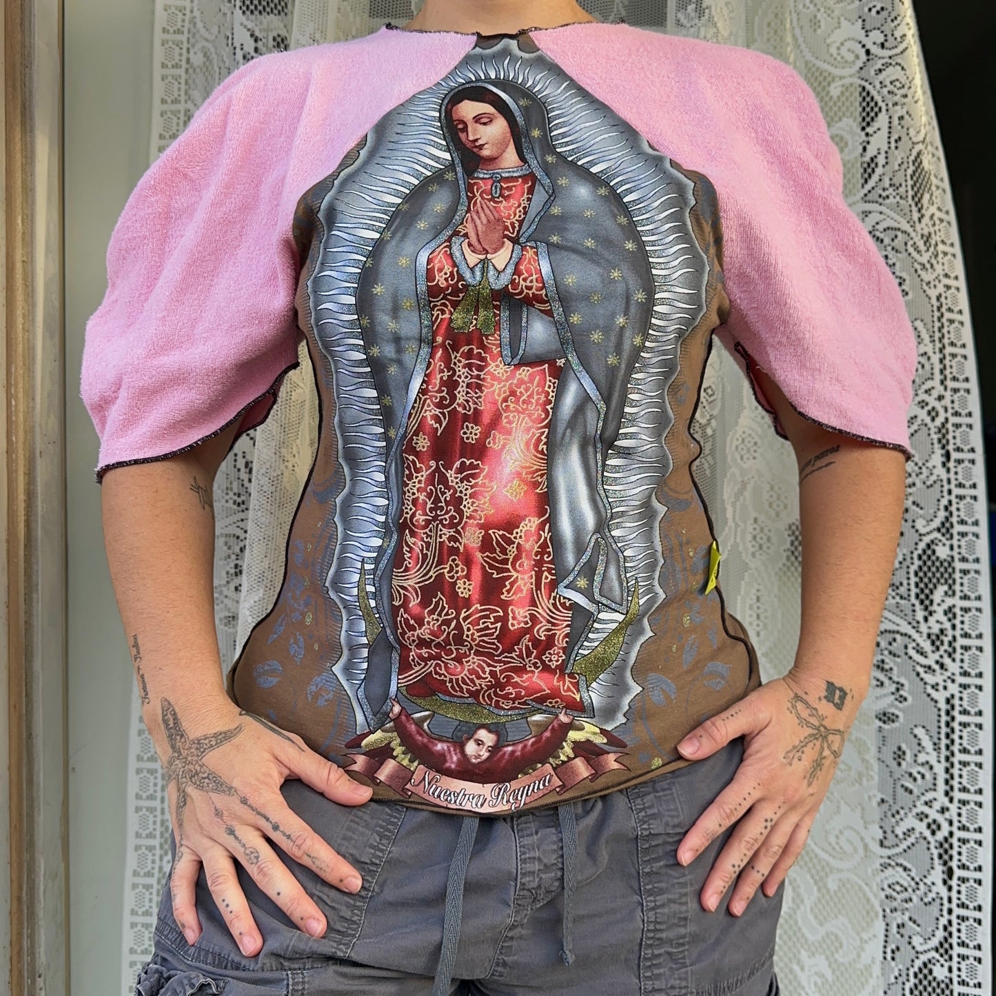 Virgen Poof Sleeve Top  S-M