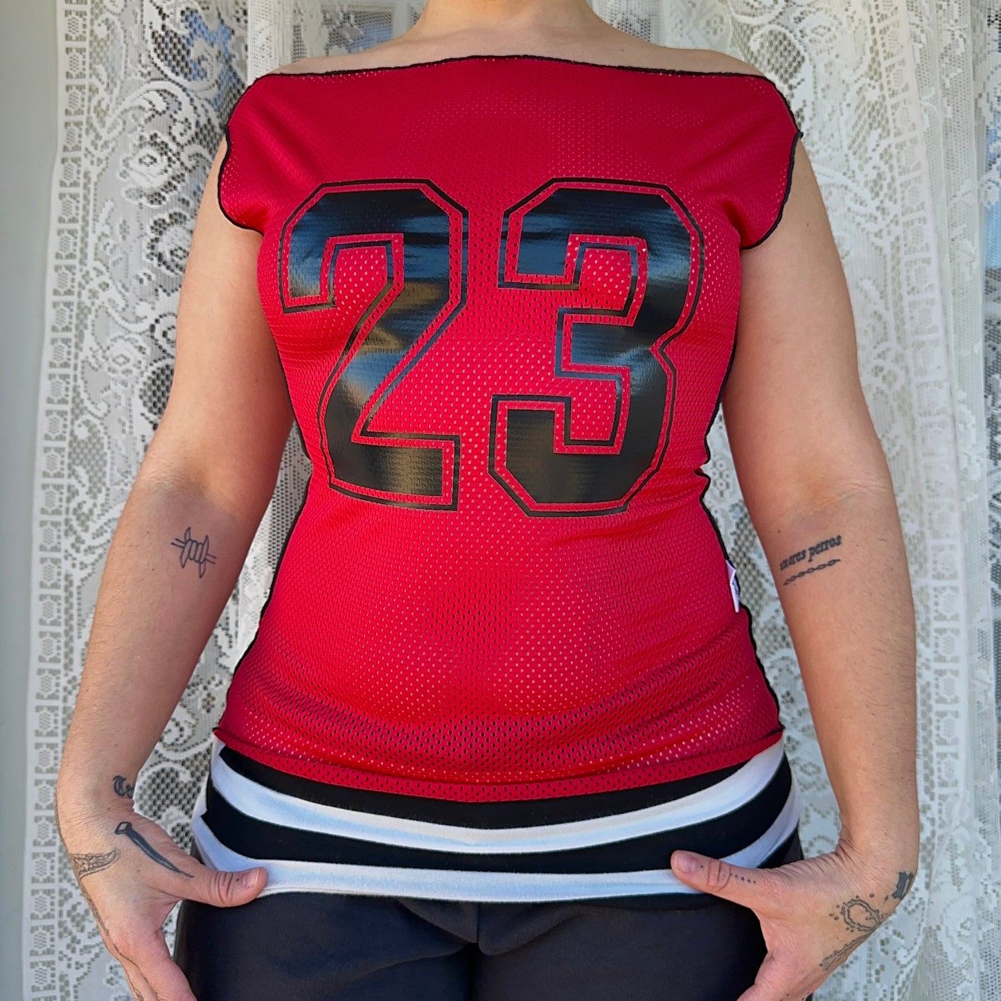 Princess Neckline Red 23 Jersey Choose Size