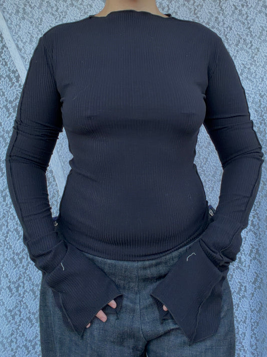 Hood Baby Black Longsleeve (Choose Size)