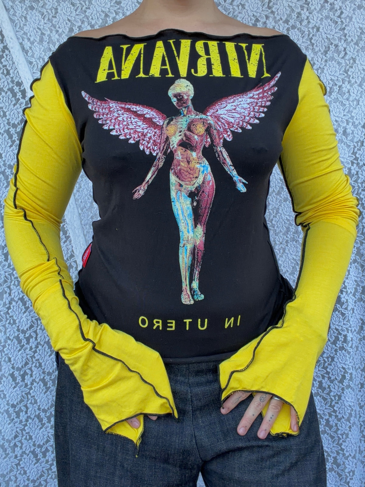 Hood Baby Nirvana Angel Longsleeve (Choose Size)
