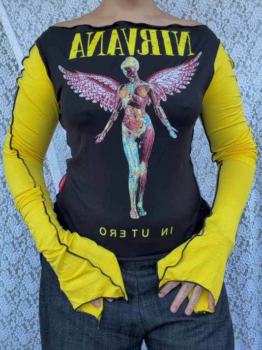 Hood Baby Nirvana Angel Longsleeve (Choose Size)
